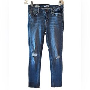 Vigoss Distressed Blue Skinny Jeans Size 28 EUC